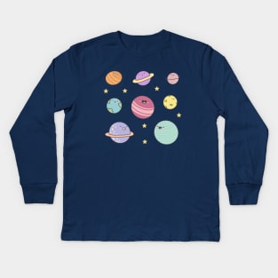 Planets Kids Long Sleeve T-Shirt